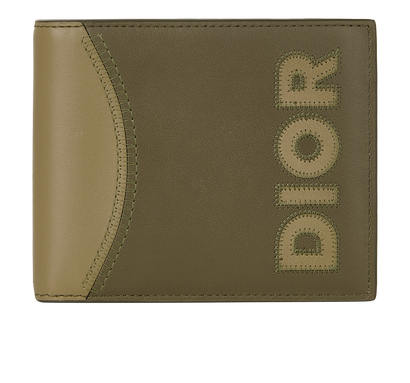 Christian Dior Logo Bi-Fold Wallet, front view